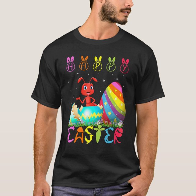 Easter Day Ant Matching Family Cute Easter Costume T-Shirt (Front)