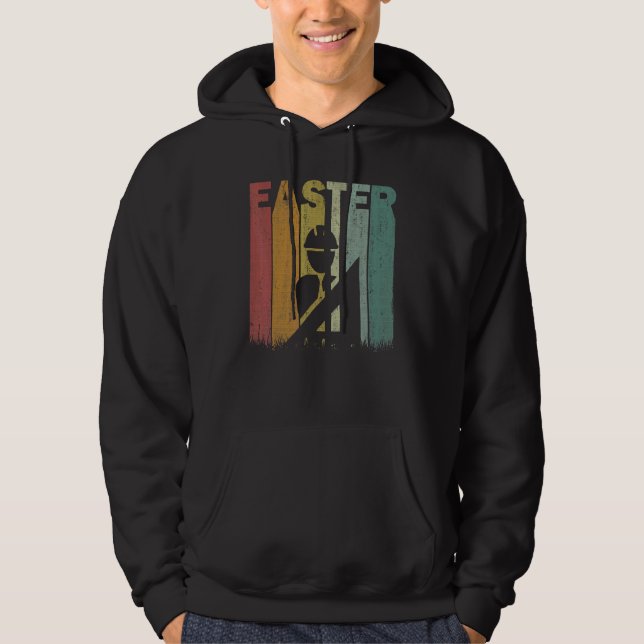 Easter Day Architect Retro Graphic Funny Easter Co Hoodie (Front)