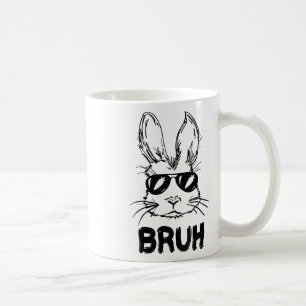 Easter Day Bruh Bunny With Sungles Men Boys Kids E Coffee Mug