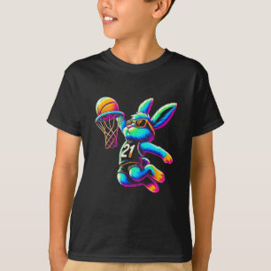 Easter Day Bunny Dunking Sketll Shirts For Boys Ki