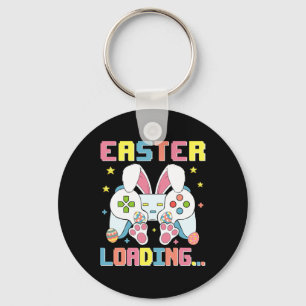 Easter Day Bunny Easter Loading Video Game Boys Gi Key Ring
