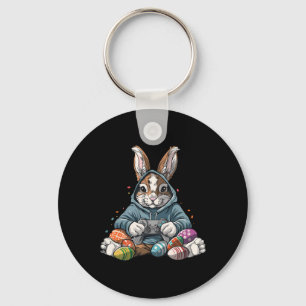Easter Day Bunny Egg Funny Boys Girls Kids Gamer 5 Key Ring