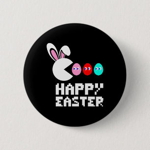 Easter Day Bunny Egg Video Game Boys Girls Kids Ga 6 Cm Round Badge