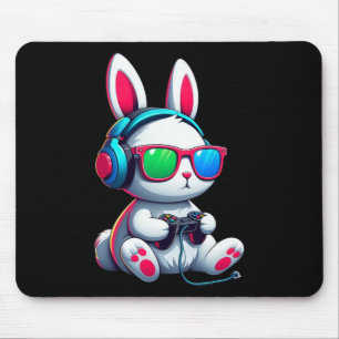 Easter Day Bunny Gamer Video Gaming Boys Men Kids Mouse Mat