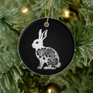 Easter Day Bunny Rabbit Ceramic Tree Decoration