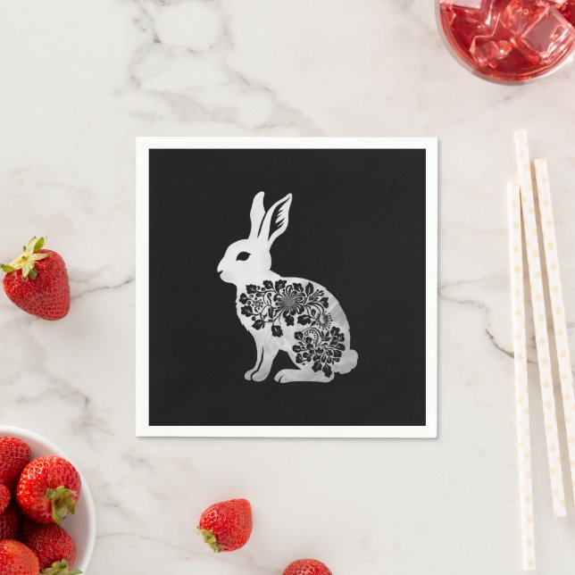 Easter Day Bunny Rabbit Napkin (Insitu)
