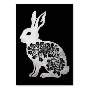 Easter Day Bunny Rabbit Table Number