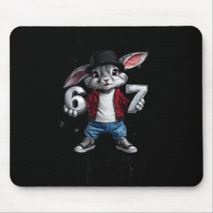 Easter day bunny six seven bruh 6 7 boys girls mouse mat
