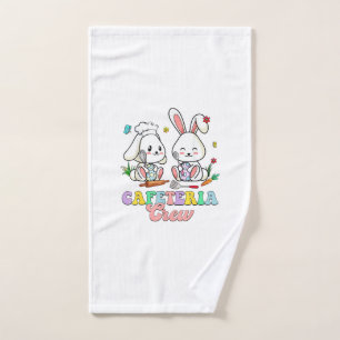 Easter Day Cafeteria Crew Lunch Lady School Cafete Hand Towel