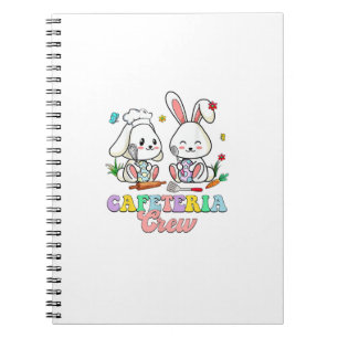 Easter Day Cafeteria Crew Lunch Lady School Cafete Notebook