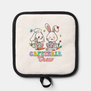 Easter Day Cafeteria Crew Lunch Lady School Cafete Pot Holder