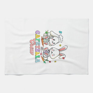Easter Day Cafeteria Crew Lunch Lady School Cafete Tea Towel