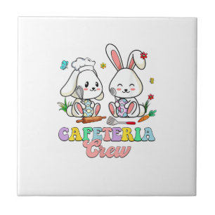 Easter Day Cafeteria Crew Lunch Lady School Cafete Tile
