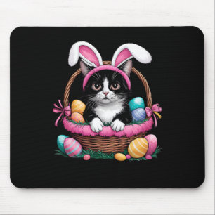 Easter Day Cat Bunny Ears Eggs Graphic Men Women K Mouse Mat