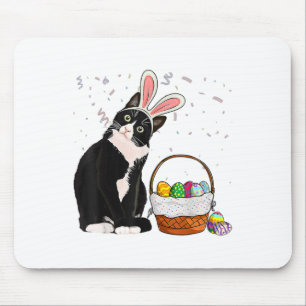 Easter Day Cat Bunny Ears Eggs Shirt Men Women Eas Mouse Mat