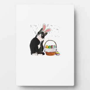 Easter Day Cat Bunny Ears Eggs Shirt Men Women Eas Plaque