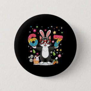 Easter Day Cat Eggs Funny Bunny Six Seven 67 6 Cm Round Badge