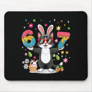 Easter Day Cat Eggs Funny Bunny Six Seven 67 Mouse Mat