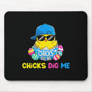 Easter Day Chicks Dig Me Cool Hatched Chick Mouse Mat