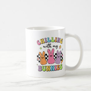 Easter Day Chilling With My Bunnies Egg Hunt Easte Coffee Mug