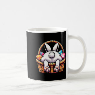 Easter day cute bunny basket hunting chocolate egg coffee mug