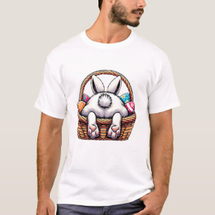 Easter Day Cute Bunny Basket Hunting Chocolate Egg T-Shirt
