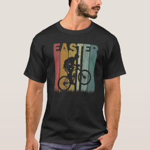 Easter Day Cycling Retro Graphic Funny Easter Cost T-Shirt