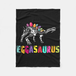 Easter Day Dino - Eggasaurus Stegosaurus Egg Dinos Fleece Blanket