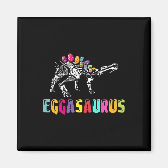 Easter Day Dino - Eggasaurus Stegosaurus Egg Dinos Magnet (Front)