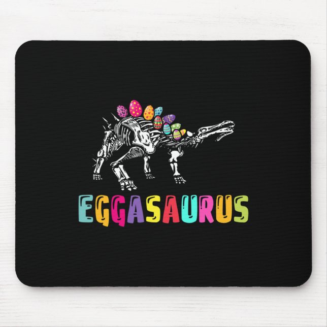Easter Day Dino - Eggasaurus Stegosaurus Egg Dinos Mouse Mat (Front)