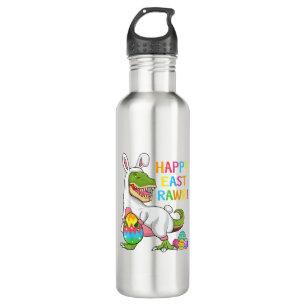 Easter Day Dinosaur Funny Happy Eastrawr T Rex Eas 710 Ml Water Bottle