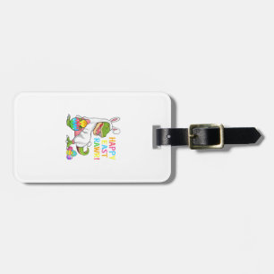 Easter Day Dinosaur Funny Happy Eastrawr T Rex Eas Luggage Tag