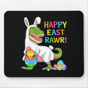 Easter Day Dinosaur Funny Happy Eastrawr T Rex Eas Mouse Mat