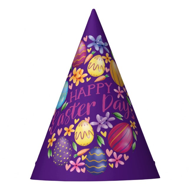Easter Day Egg , Funny Easter Party Hat (Front)