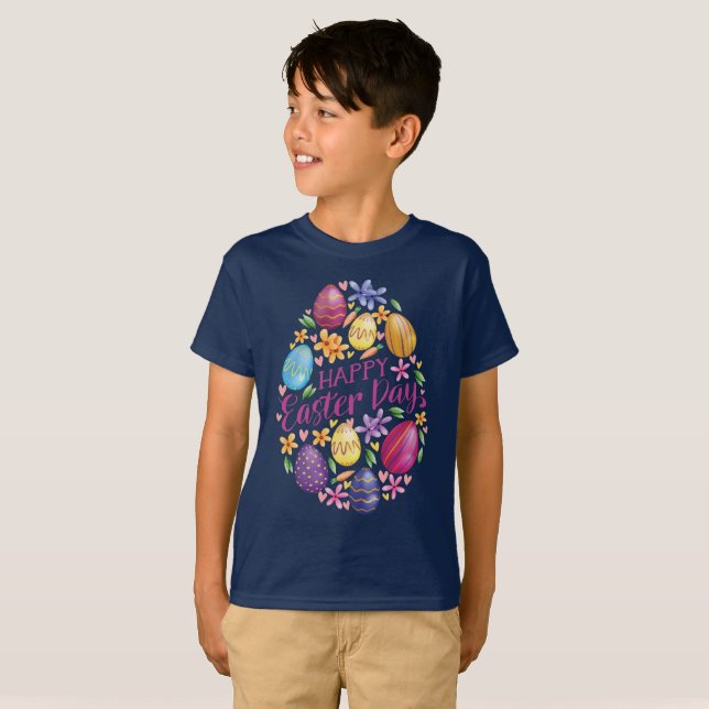 Easter Day Egg , Funny Easter T-Shirt (Front Full)