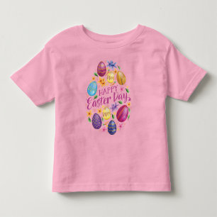 Easter Day Egg , Funny Easter Toddler T-Shirt