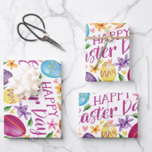 Easter Day Egg , Funny Easter Wrapping Paper Sheet