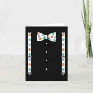 Easter Day Eggs Suspenders And Bow Tie Fun Boys Gi Card