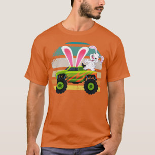 Easter Day for Monster Truck Lover Boy Bunny Easte T-Shirt