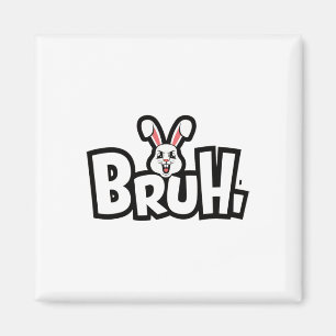 Easter Day Funny Angry Bunny  Magnet