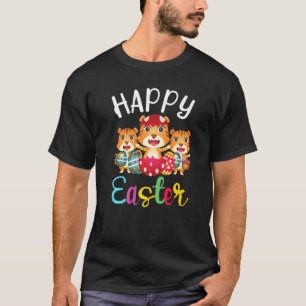 Easter Day  Happy Easter Three Cat Wearing Bunny E T-Shirt