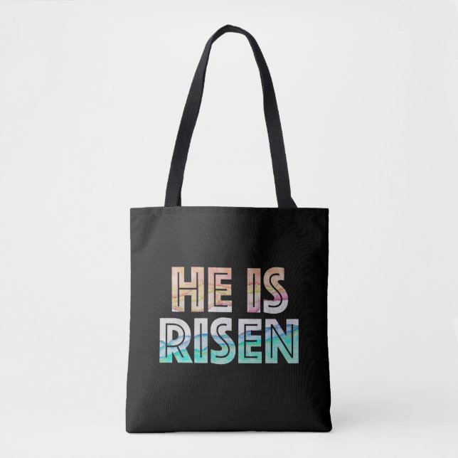 Easter Day - He is Risen Tote Bag (Front)