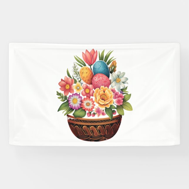 Easter Day kids boys Toddler Egg funny Constructi Banner (Horizontal)