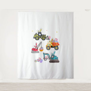 Easter Day kids boys Toddler Egg funny Constructi Tapestry