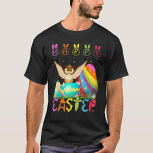 Easter Day Owl Matching Family Cute Easter Costume T-Shirt