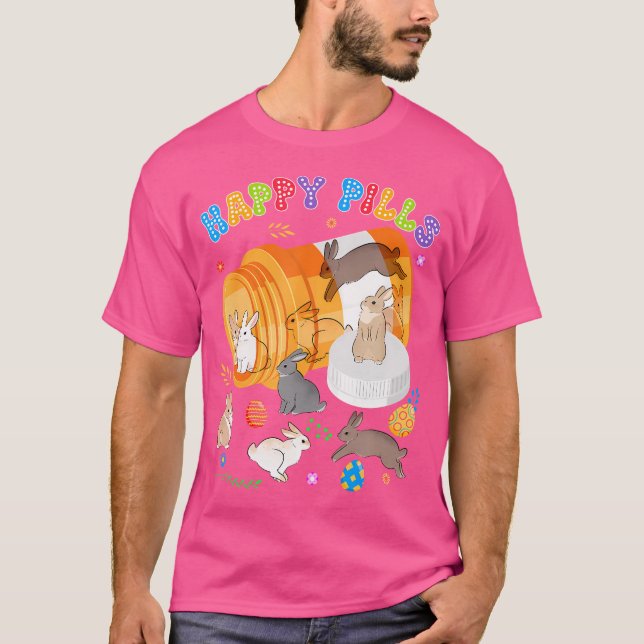 Easter Day Pharm Tech Pharmacy Egg Hunt Happy That T-Shirt (Front)