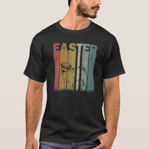 Easter Day Pug Dog Retro Graphic Easter Costume T-Shirt