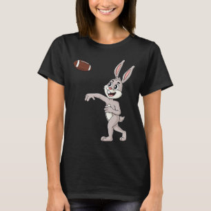Easter Day Rabbit Football Quarterback Fun Boys Gi T-Shirt