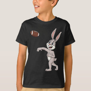 Easter Day Rabbit Football Quarterback Fun Boys Gi T-Shirt