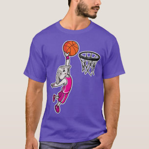 Easter Day Rabbit Funny Dunk Dunking Basketball Bo T-Shirt